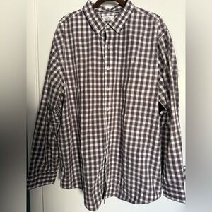 Croft & Barrow Men's Plaid Shirt - Brown and White